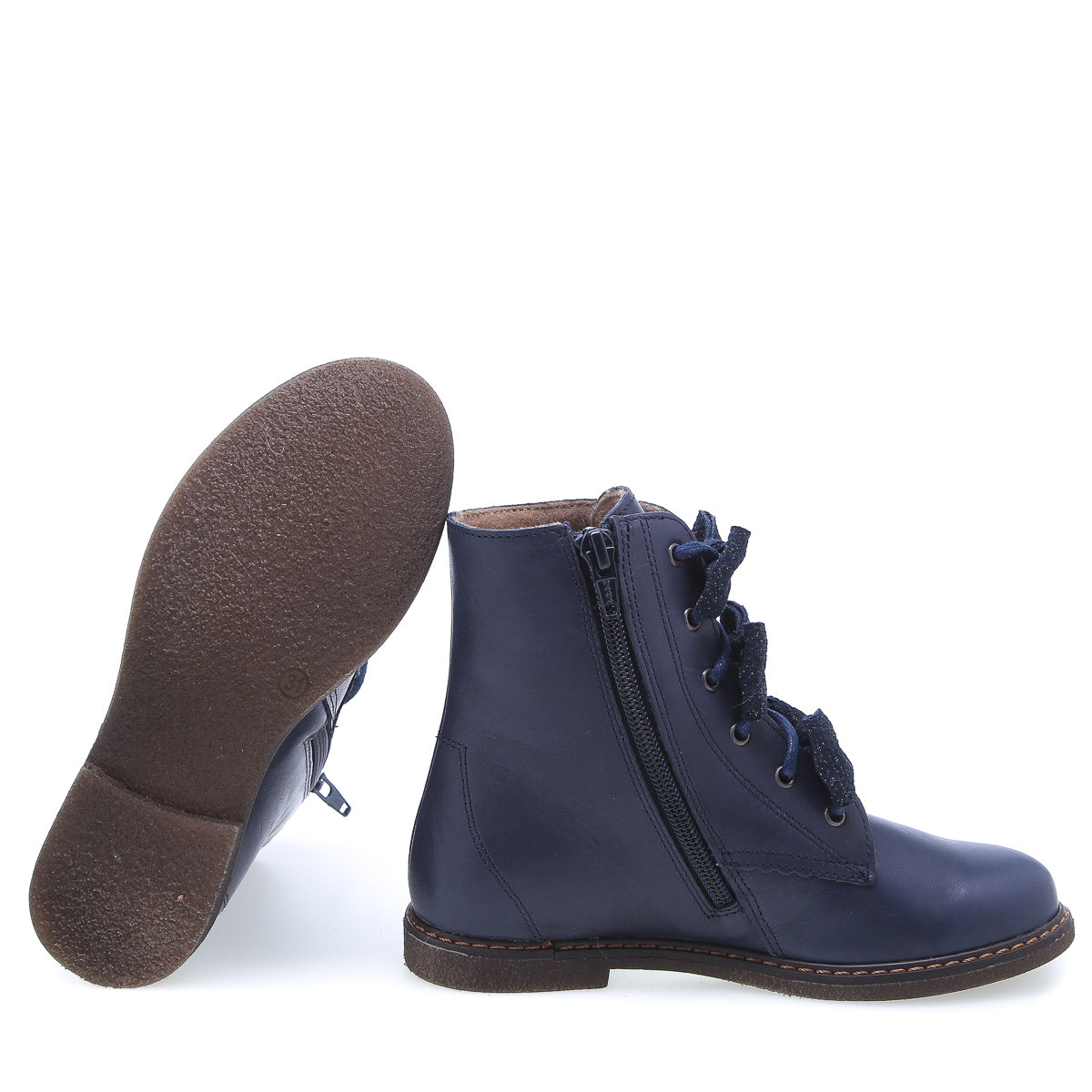 (2622D-1) Emel Blue bow lace-up boots - MintMouse (Unicorner Concept Store)