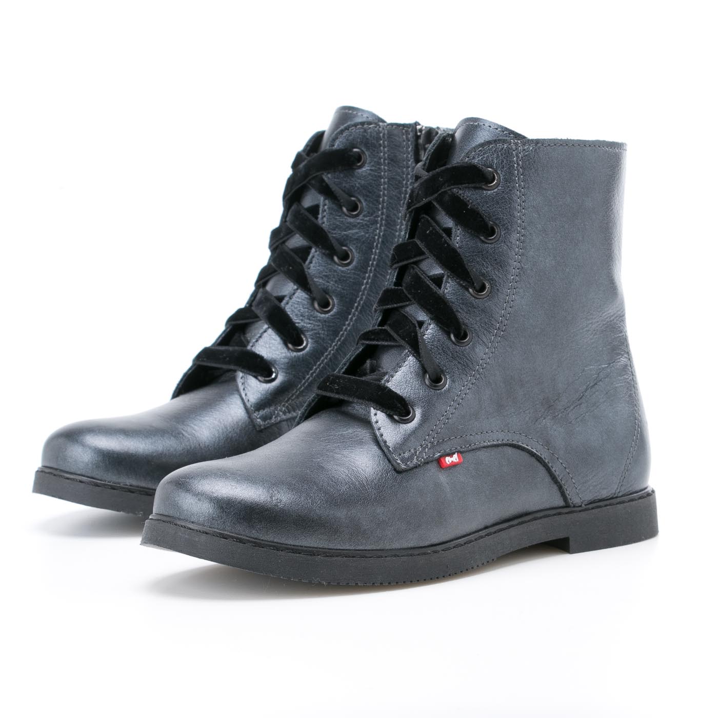 Emel grey metallic ankle boots (2622A) - MintMouse (Unicorner Concept Store)