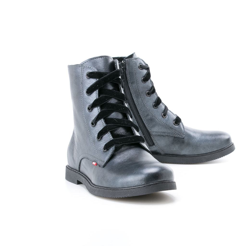 Emel grey metallic ankle boots (2622A) - MintMouse (Unicorner Concept Store)
