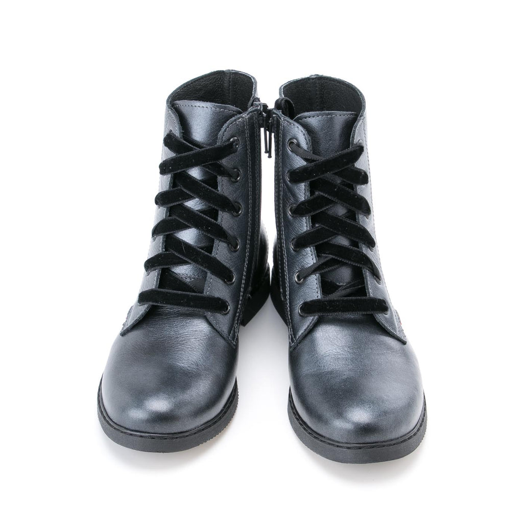 Emel grey metallic ankle boots (2622A) - MintMouse (Unicorner Concept Store)
