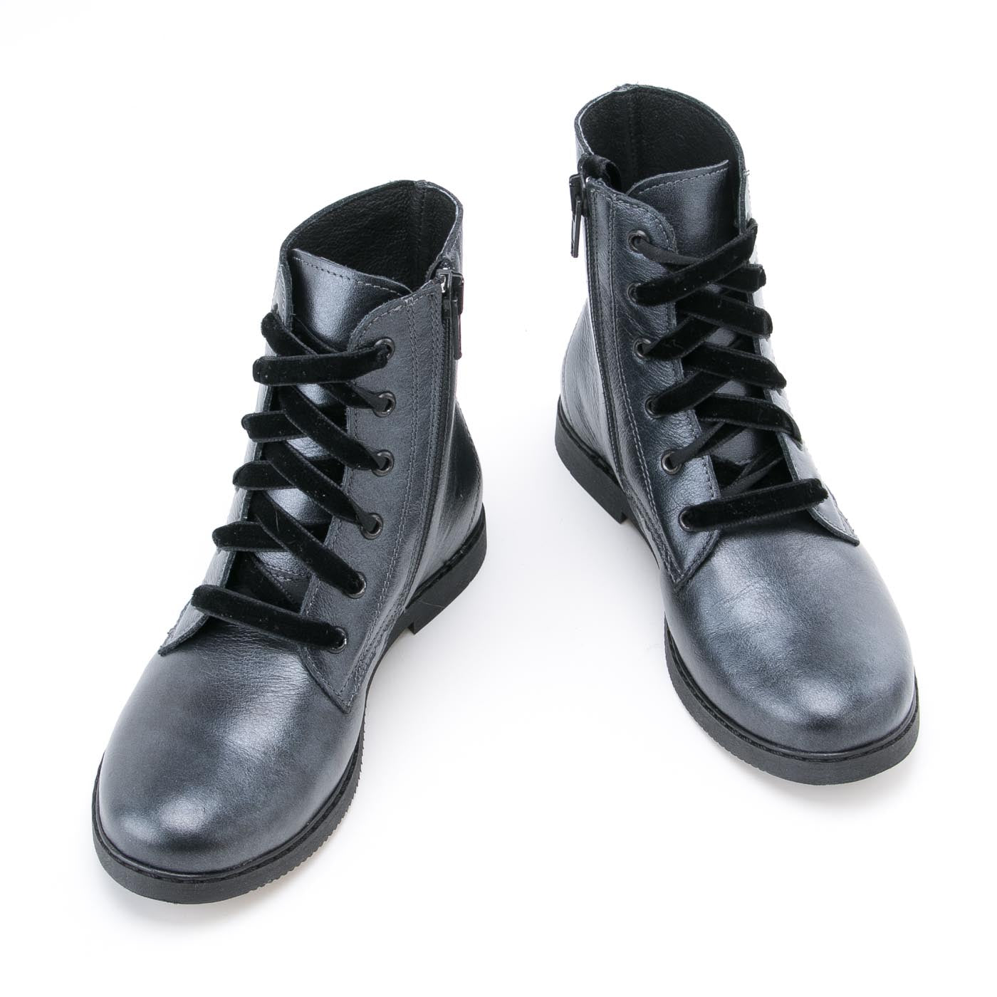 Emel grey metallic ankle boots (2622A) - MintMouse (Unicorner Concept Store)