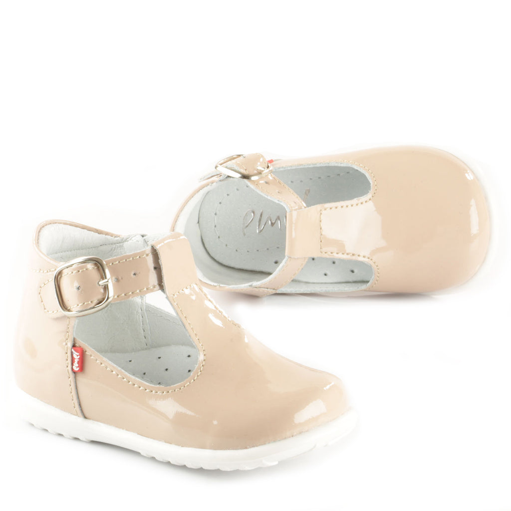 (2346-2) Emel patent beige Half-Open Shoes - MintMouse (Unicorner Concept Store)