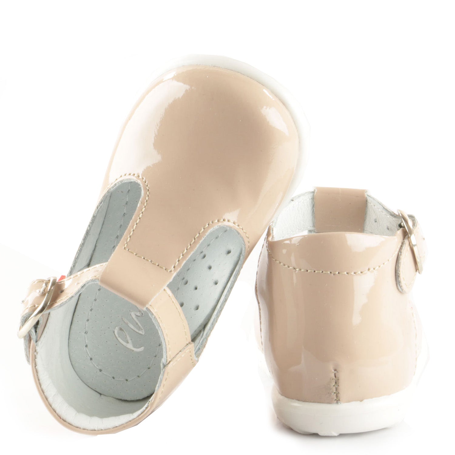 (2346-2) Emel patent beige Half-Open Shoes - MintMouse (Unicorner Concept Store)