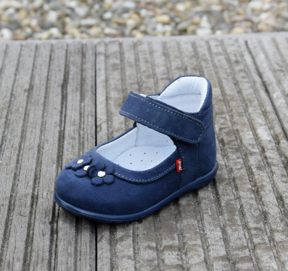 (2094-9) Emel Navy Flowers Half-Open Classic - MintMouse (Unicorner Concept Store)