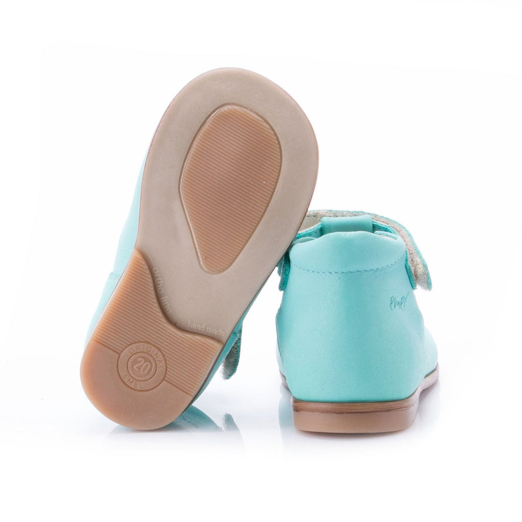 (2385B-1) Emel turquoise t-bar balerinas - MintMouse (Unicorner Concept Store)