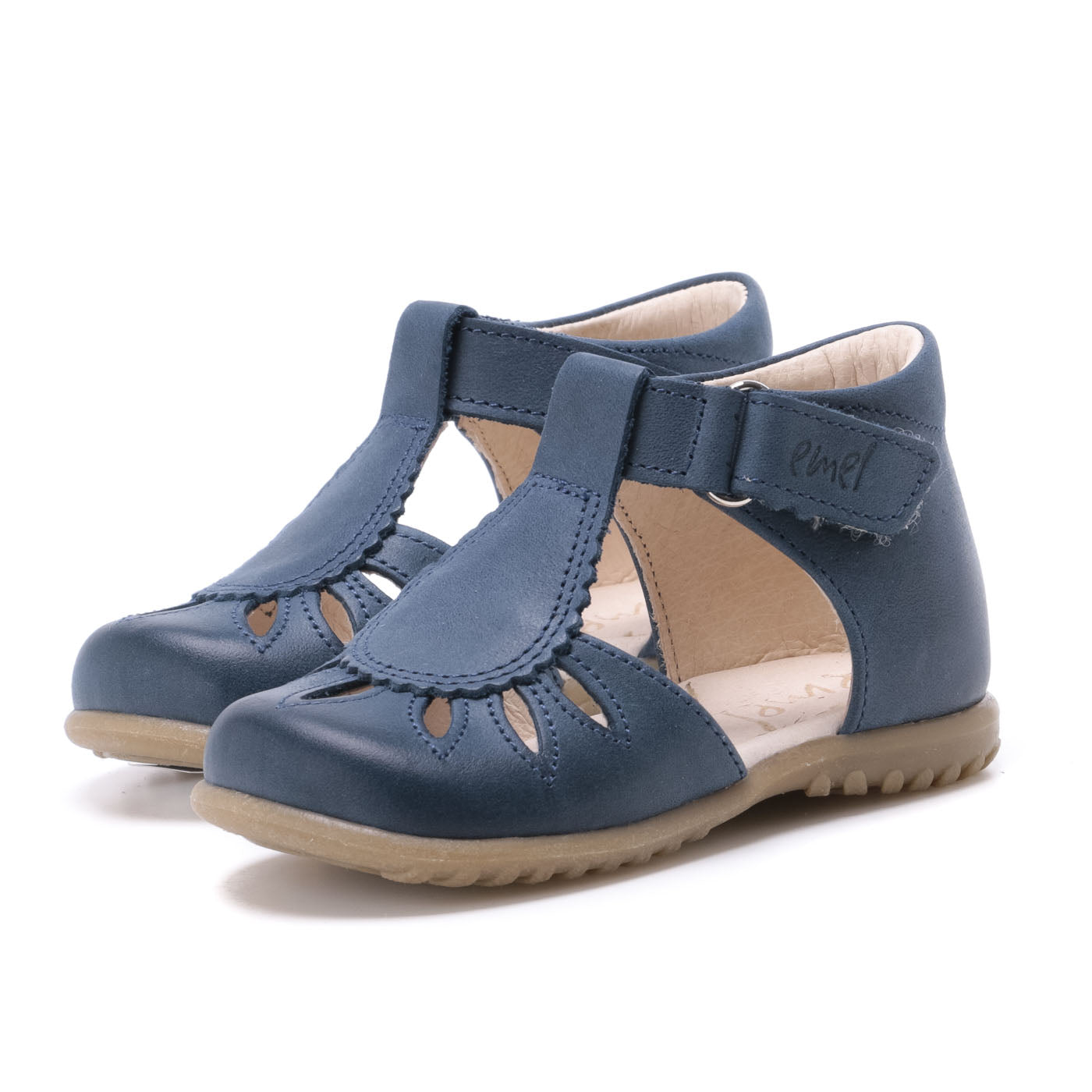 (2436-14) Emel navy blue Half-Open Shoes - MintMouse (Unicorner Concept Store)