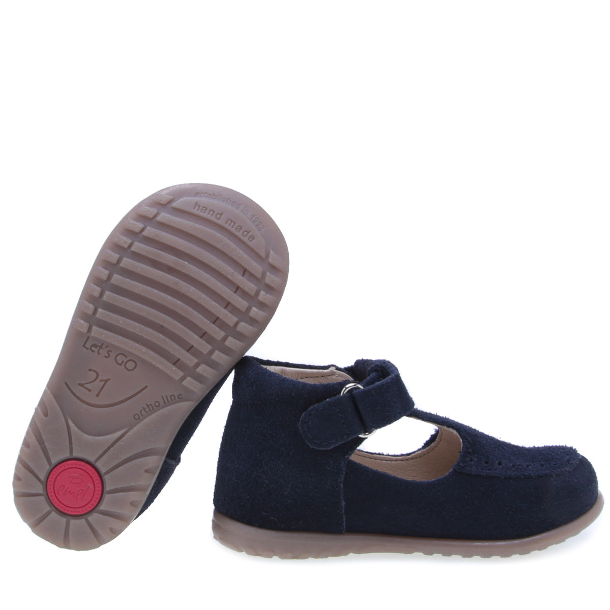 (1490B) Navy Velour Half-Open Shoes - MintMouse (Unicorner Concept Store)