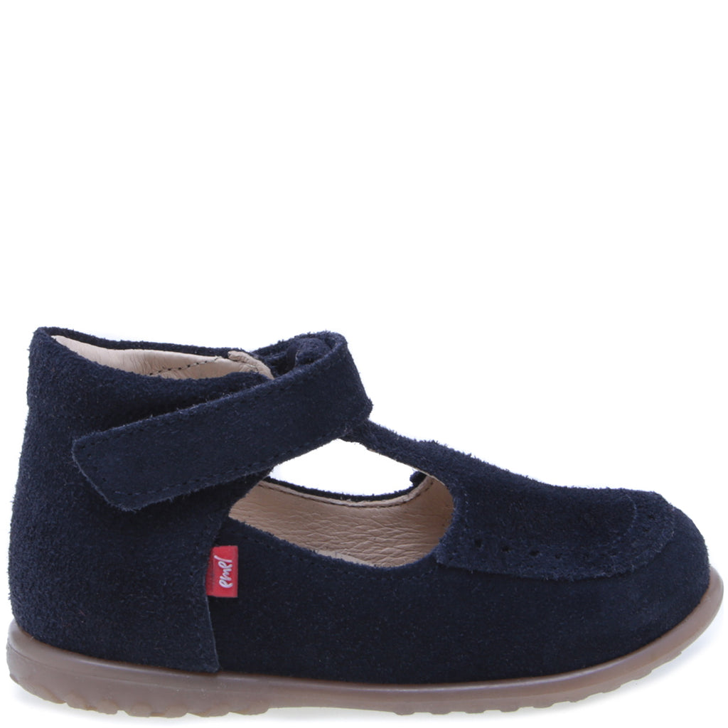 (1490B) Navy Velour Half-Open Shoes - MintMouse (Unicorner Concept Store)