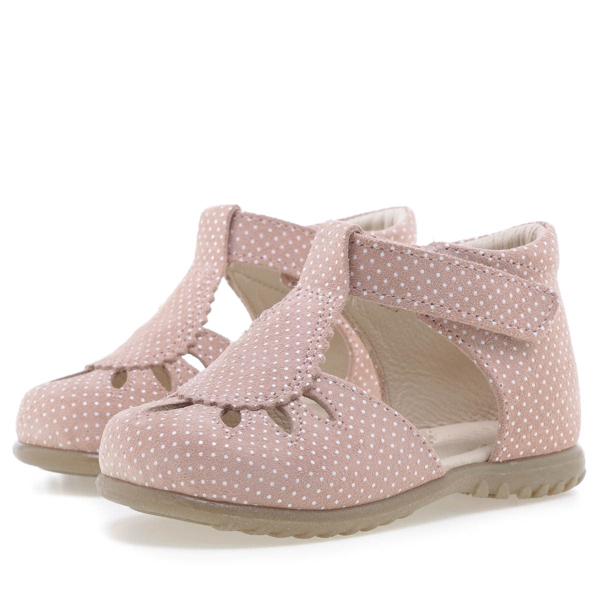 (2436A-10) Emel pink polka dot closed sandal - MintMouse (Unicorner Concept Store)