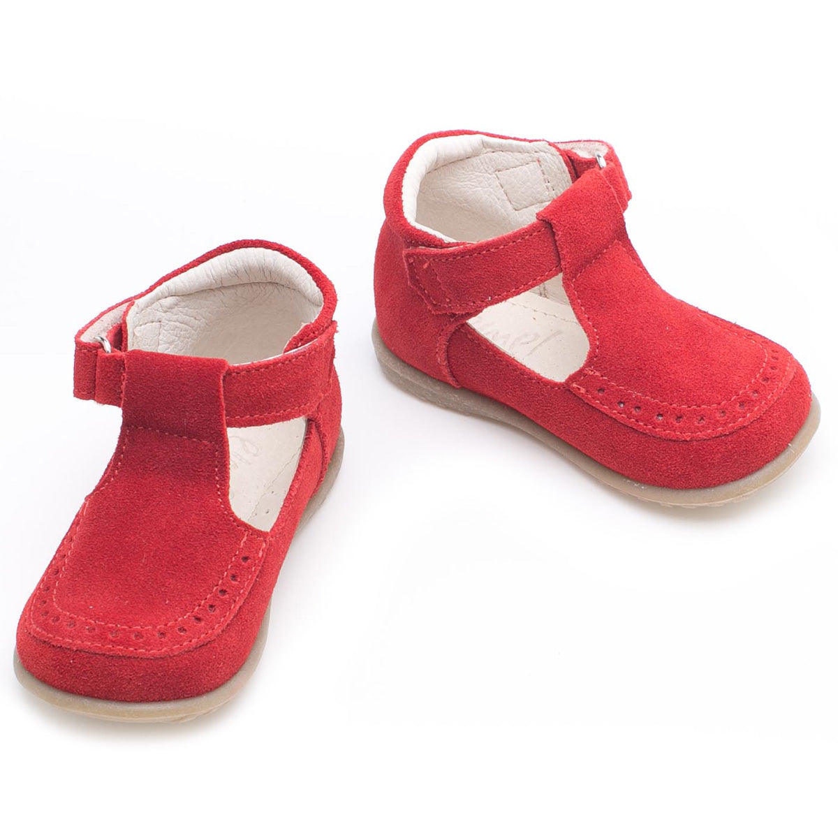 (1490B-1) Red Velour Half-Open Shoes - MintMouse (Unicorner Concept Store)
