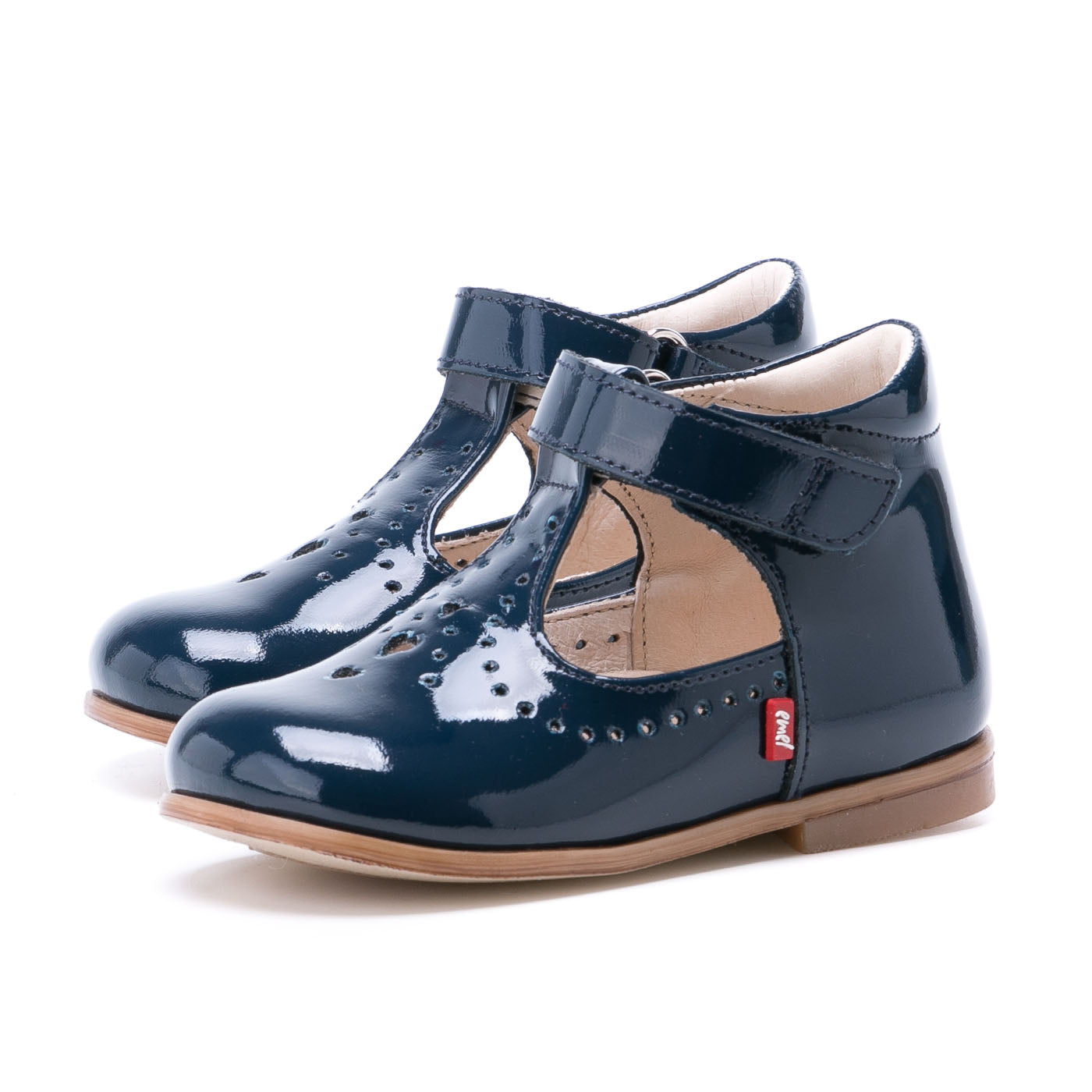 (2385B-5) Navy patent Half-Open Shoes - MintMouse (Unicorner Concept Store)
