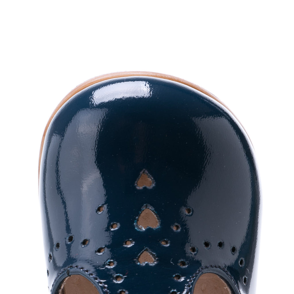 (2385B-5) Navy patent Half-Open Shoes - MintMouse (Unicorner Concept Store)