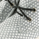 (2284A-1/2291A-1) Emel grey stars Lace Up Trainers
