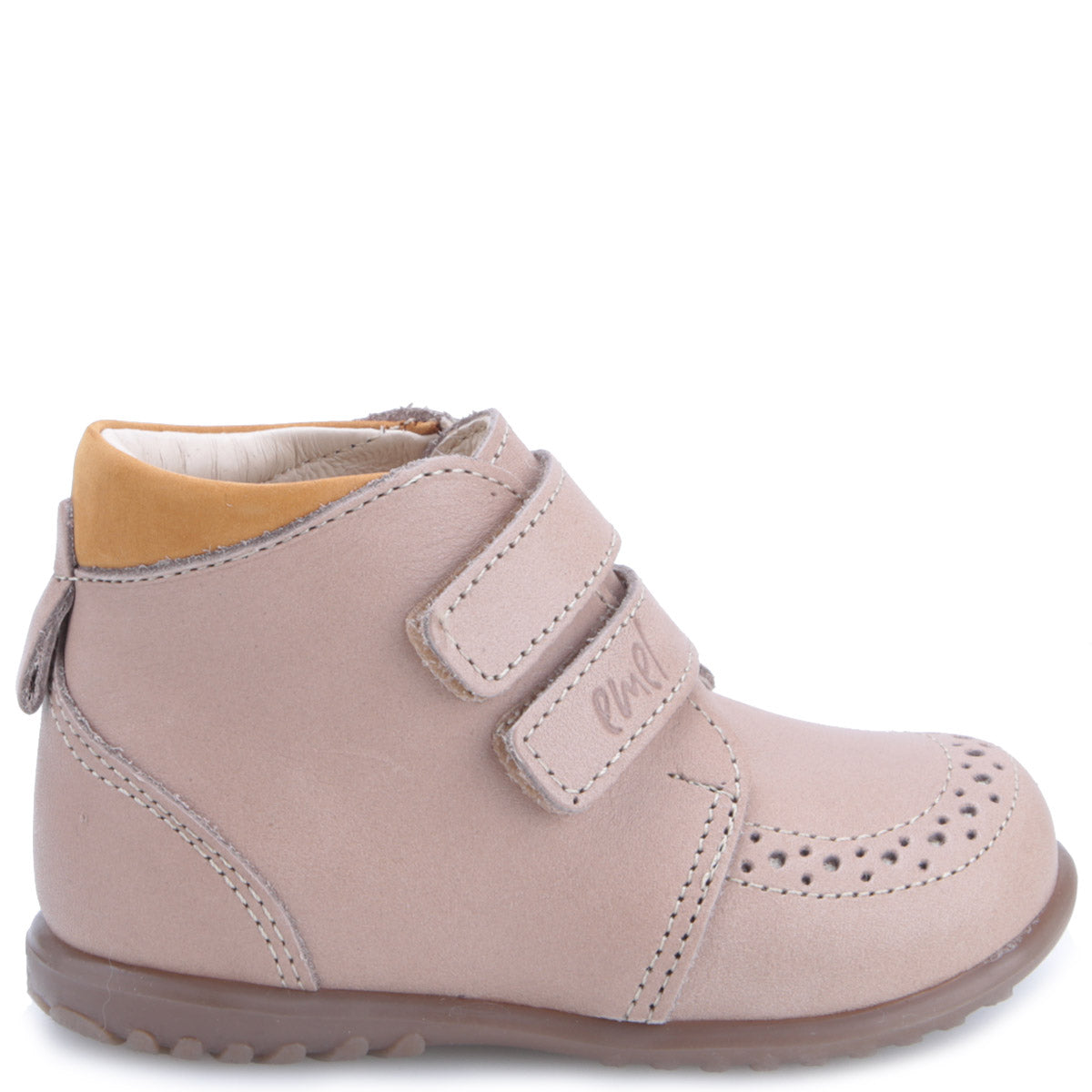 (2439B-11) Emel first shoes Beige velcro - MintMouse (Unicorner Concept Store)