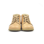 (562D-7) Emel Lace Up First Shoes beige with bow - MintMouse (Unicorner Concept Store)