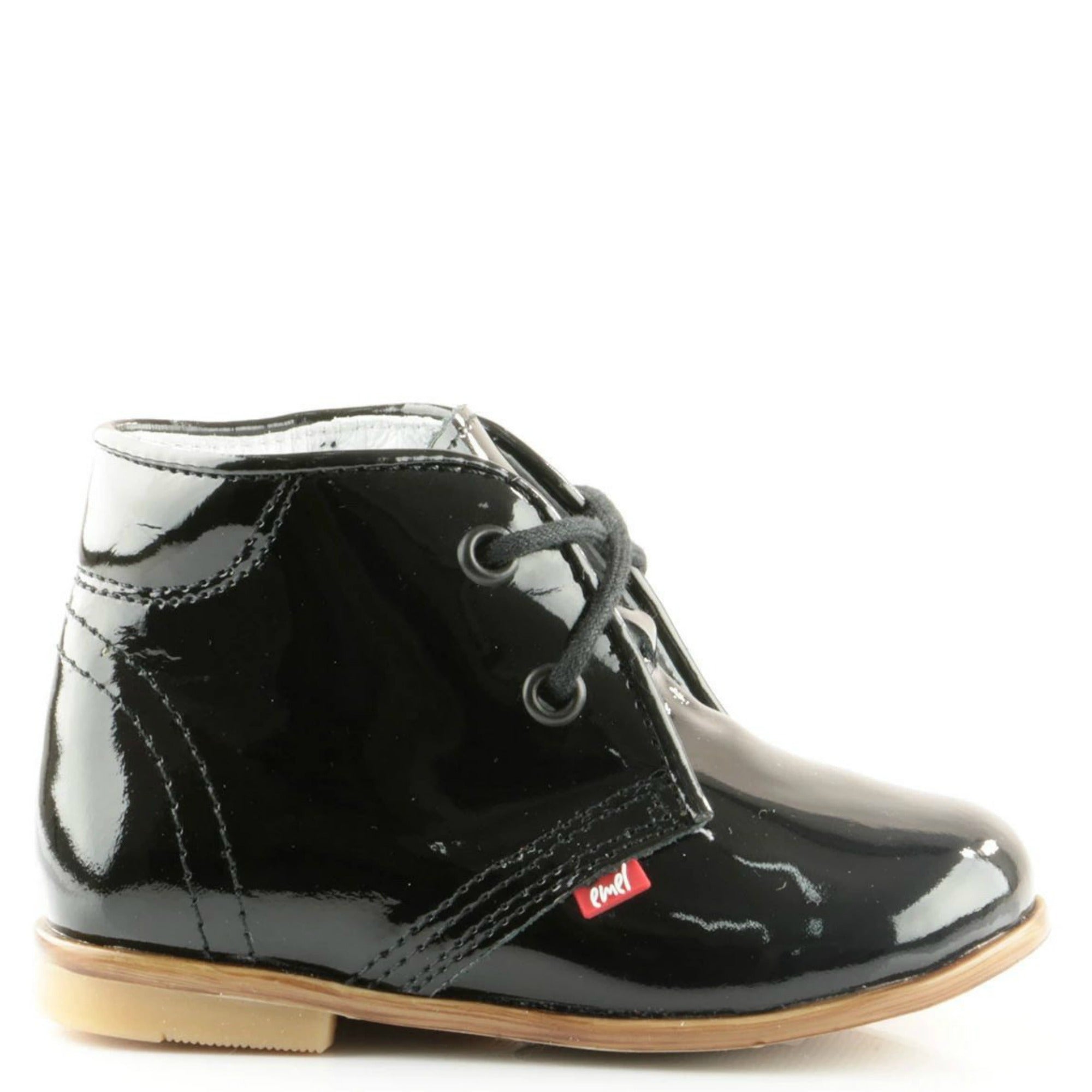 (2393) Emel Black Laque Lace Up Shoes - MintMouse (Unicorner Concept Store)