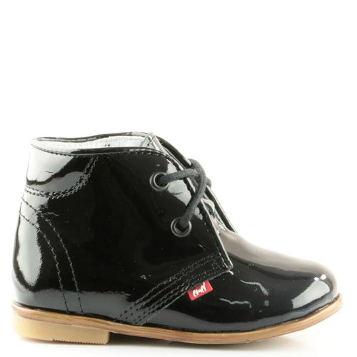(2393) Emel Black Laque Lace Up Shoes - MintMouse (Unicorner Concept Store)
