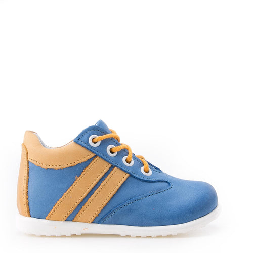 (2045-18) Blue Lace Up First Shoes - MintMouse (Unicorner Concept Store)