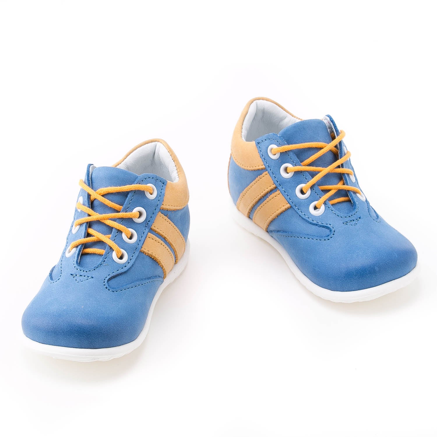 (2045-18) Blue Lace Up First Shoes - MintMouse (Unicorner Concept Store)
