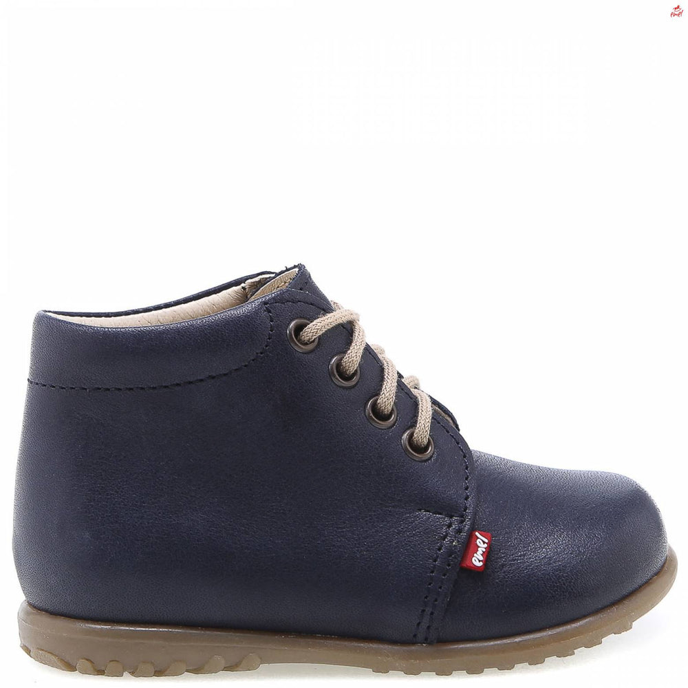 (562-14) Emel Lace Up First Shoes Blue - MintMouse (Unicorner Concept Store)