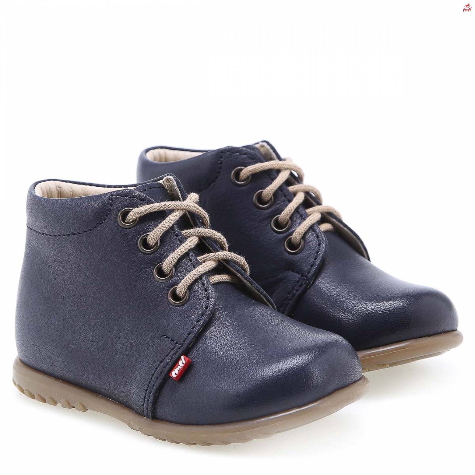 (562-14) Emel Lace Up First Shoes Blue - MintMouse (Unicorner Concept Store)