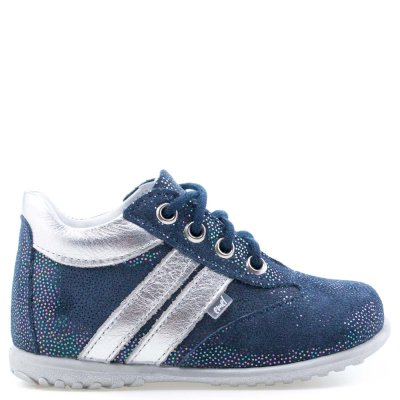 (2045-19) Emel Blue Lace Up First Shoes - MintMouse (Unicorner Concept Store)