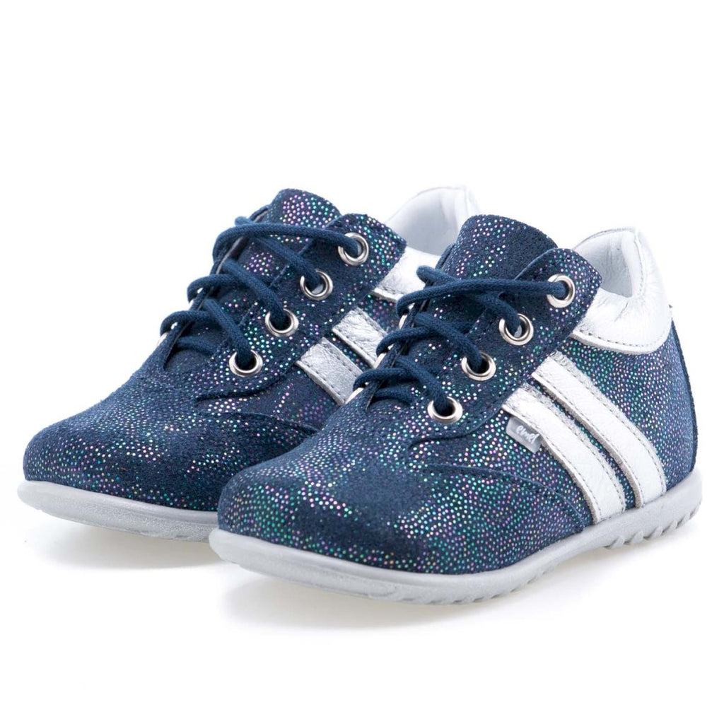 (2045-19) Emel Blue Lace Up First Shoes - MintMouse (Unicorner Concept Store)