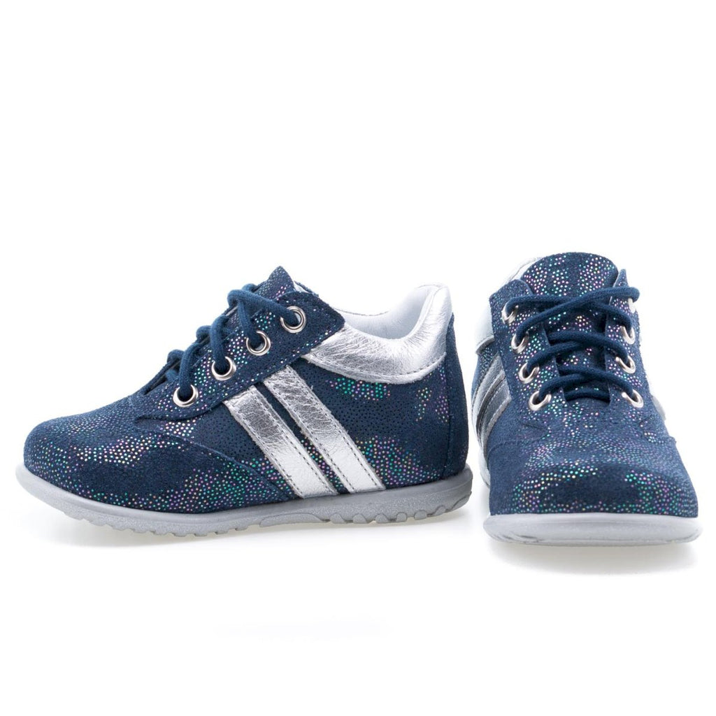 (2045-19) Emel Blue Lace Up First Shoes - MintMouse (Unicorner Concept Store)
