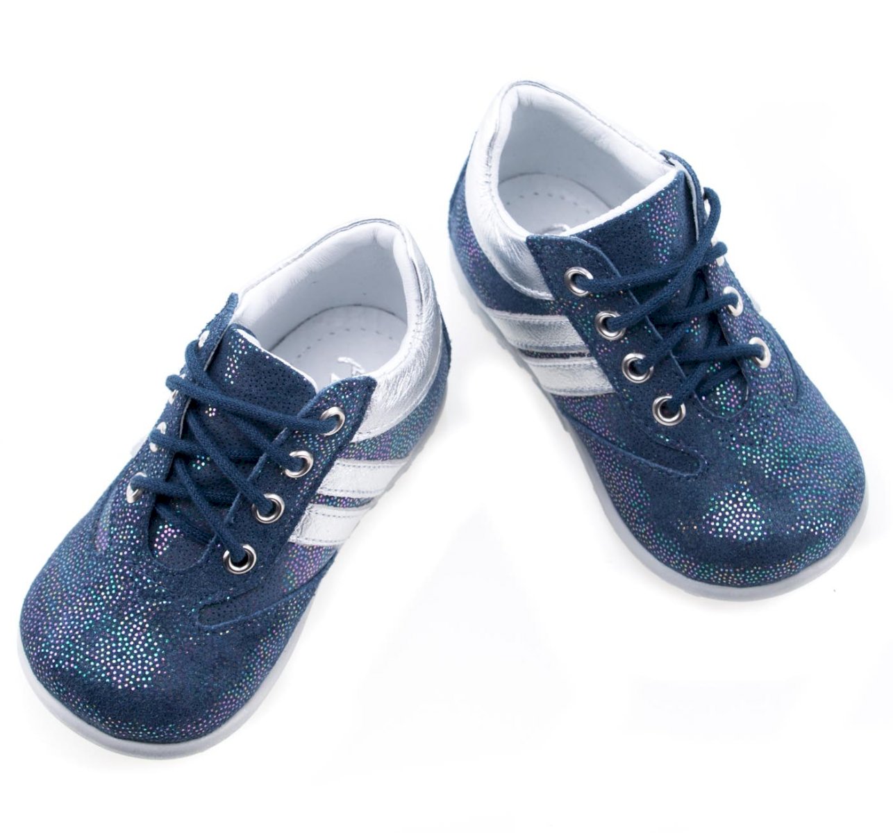 (2045-19) Emel Blue Lace Up First Shoes - MintMouse (Unicorner Concept Store)