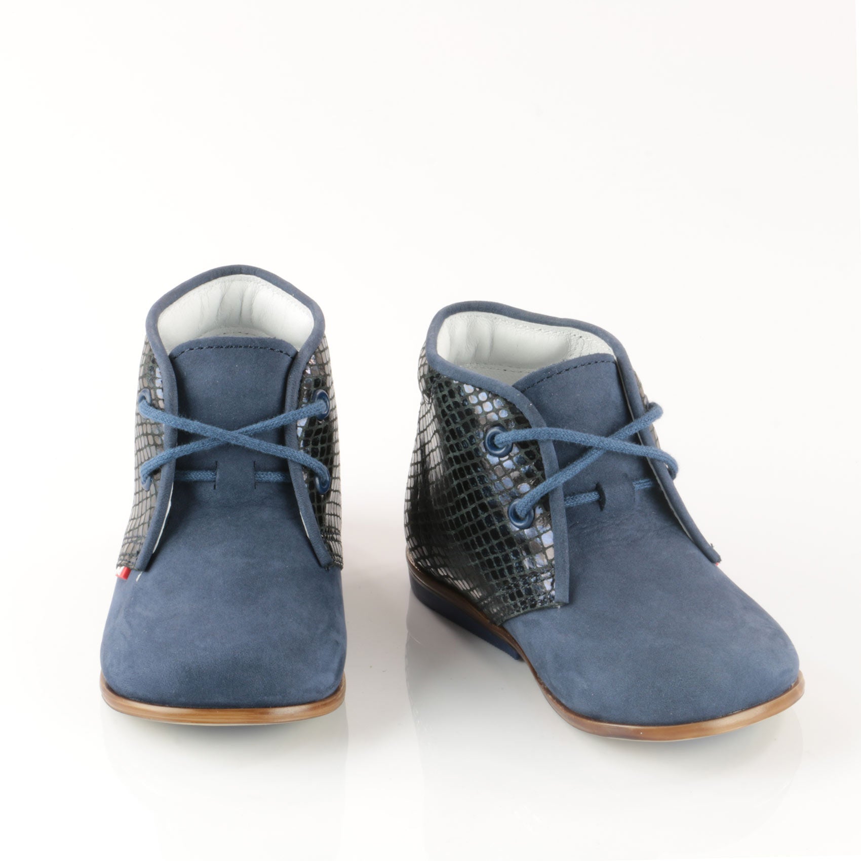 (2195A-1) Navy Lace Up Classics - MintMouse (Unicorner Concept Store)