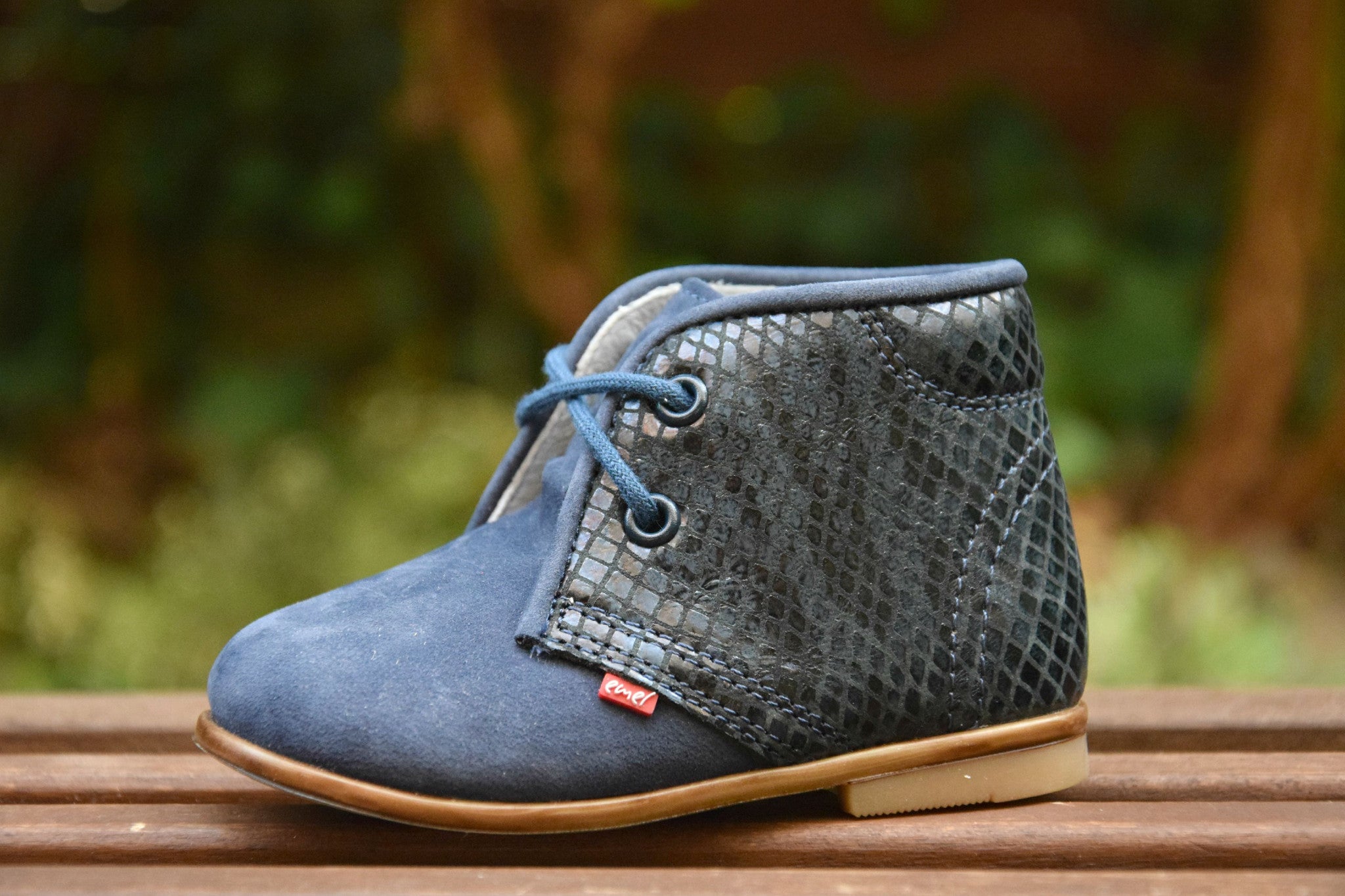 (2195A-1) Navy Lace Up Classics - MintMouse (Unicorner Concept Store)