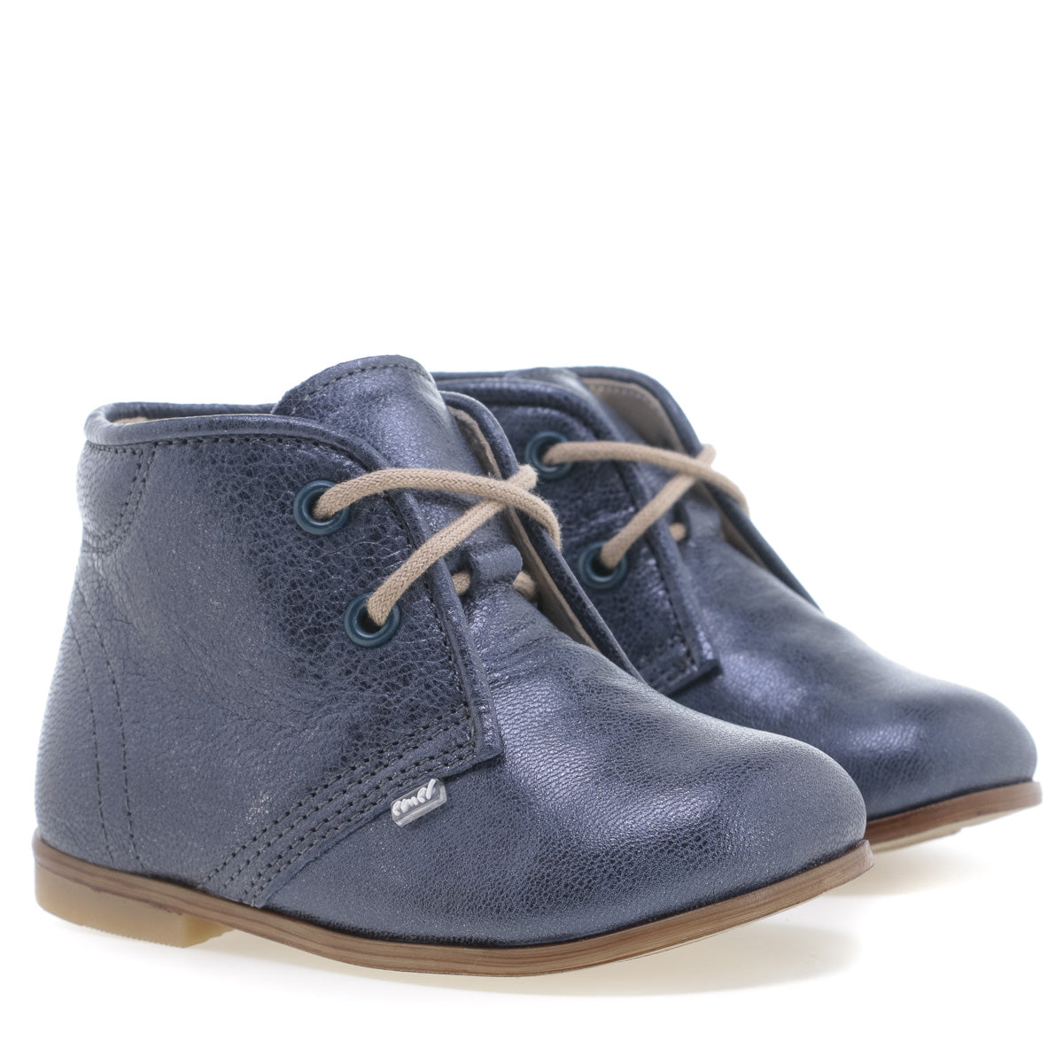 (2393-10) Emel blue shiny Lace Up Shoes - MintMouse (Unicorner Concept Store)