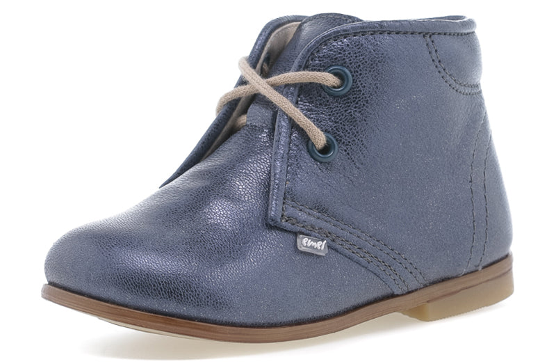 (2393-10) Emel blue shiny Lace Up Shoes - MintMouse (Unicorner Concept Store)