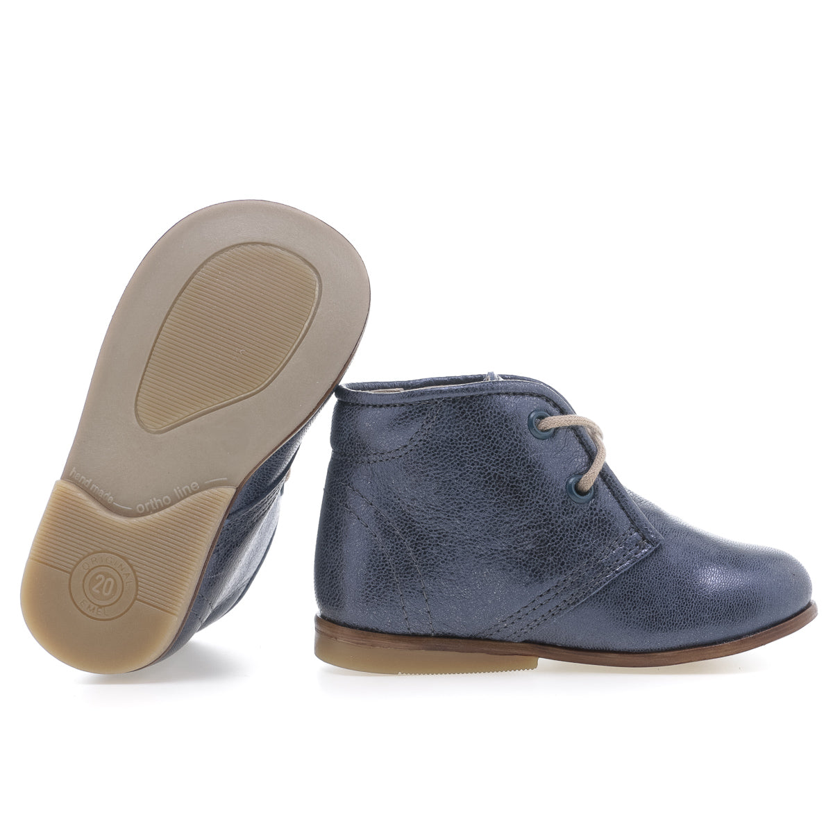 (2393-10) Emel blue shiny Lace Up Shoes - MintMouse (Unicorner Concept Store)