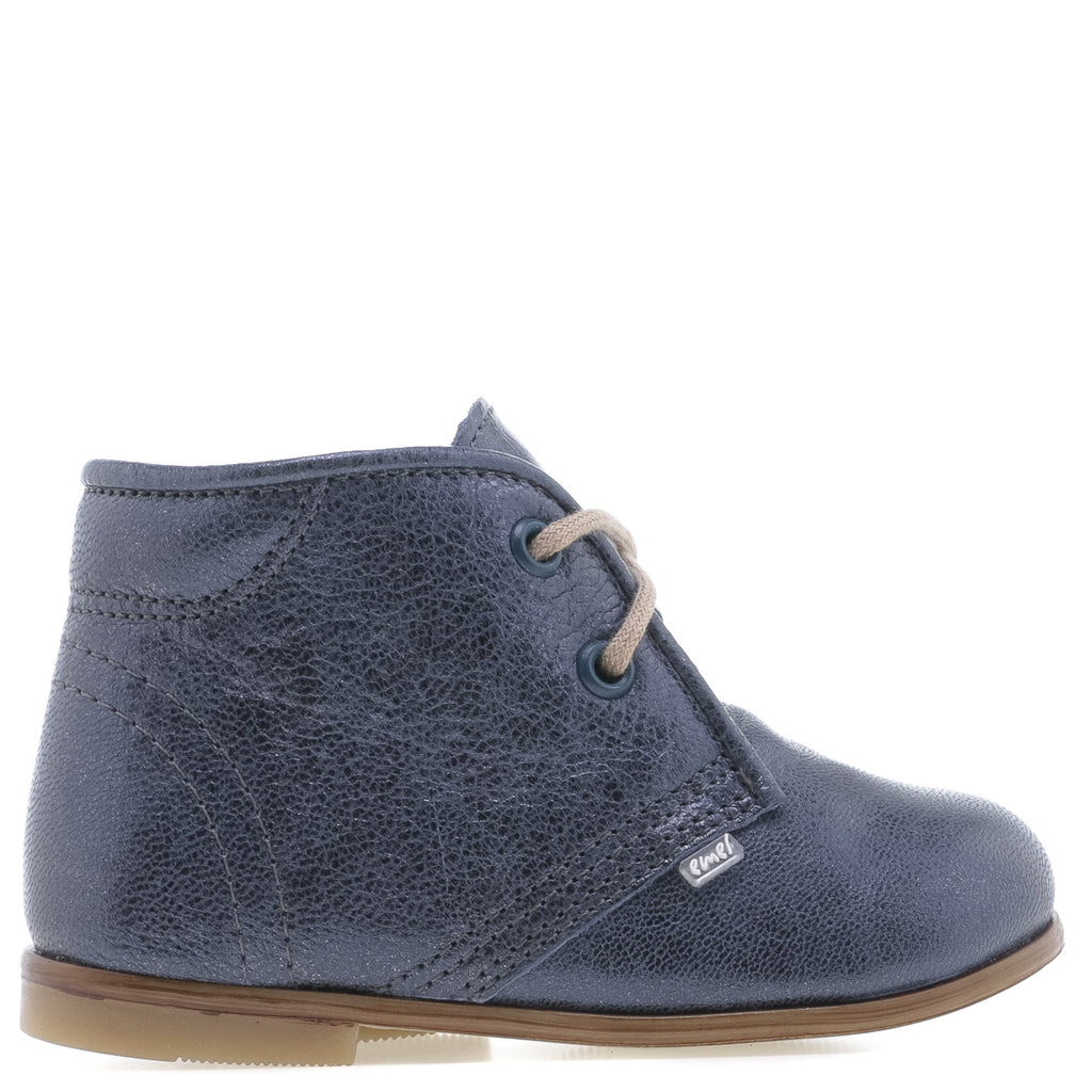 (2393-10) Emel blue shiny Lace Up Shoes - MintMouse (Unicorner Concept Store)