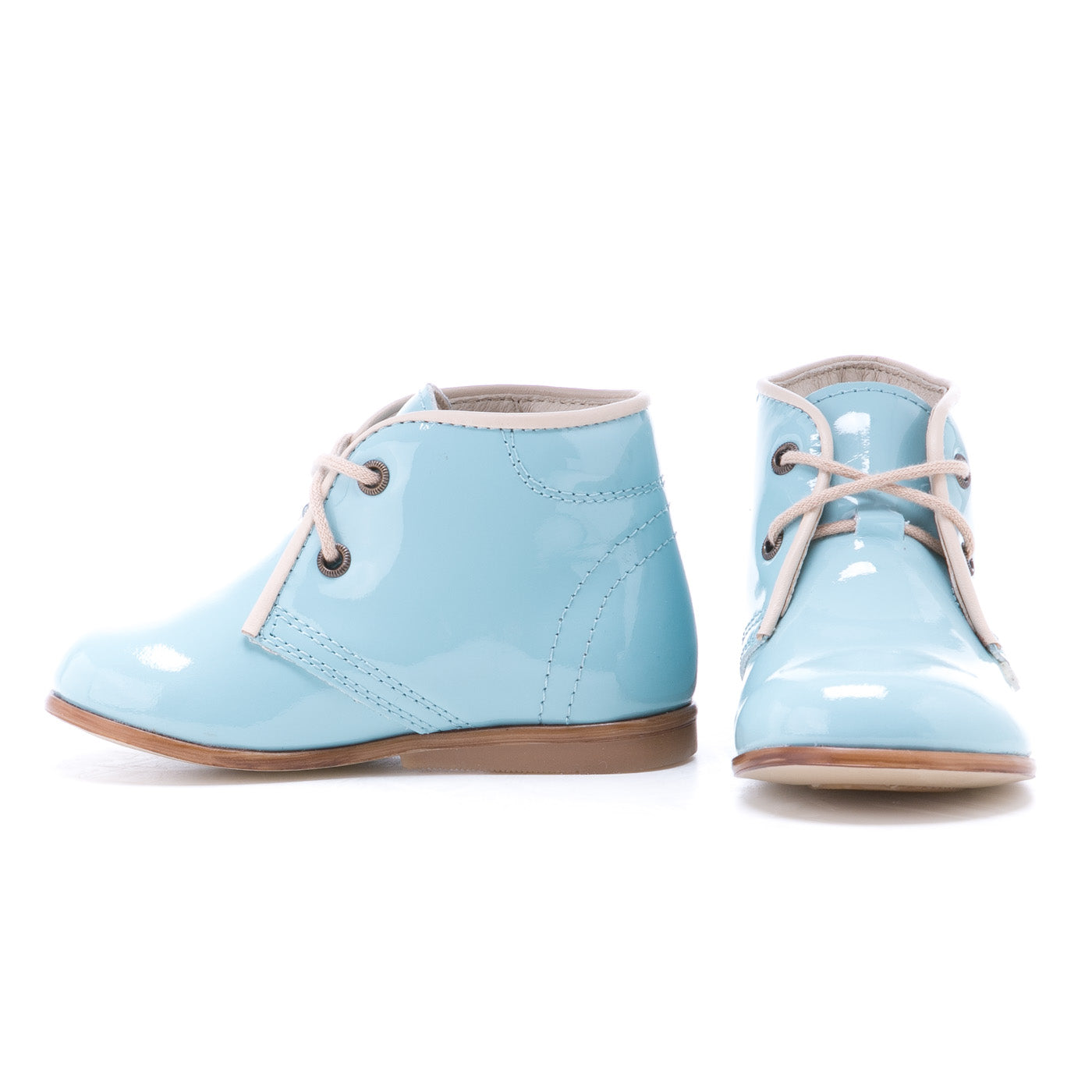 (2393-11) Blue Patent Leather Lace Up Shoes - MintMouse (Unicorner Concept Store)