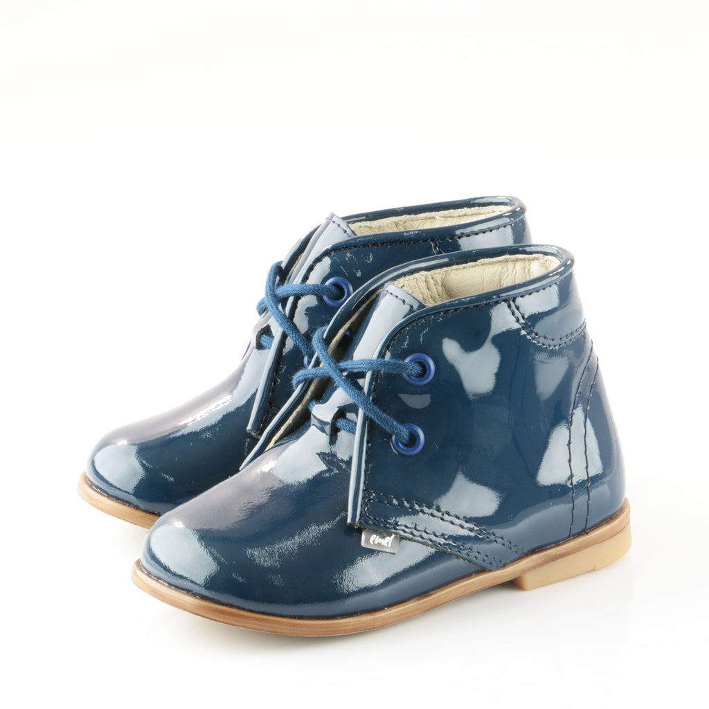 (2393-4) Emel blue patent classic first shoes - MintMouse (Unicorner Concept Store)