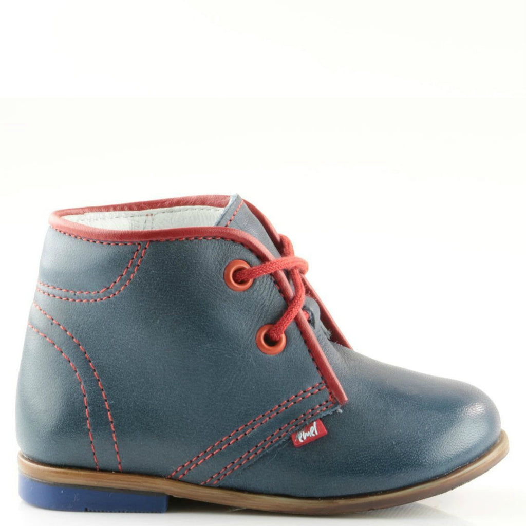 (2195-3) Emel Navy Red Lace Up Classics - MintMouse (Unicorner Concept Store)