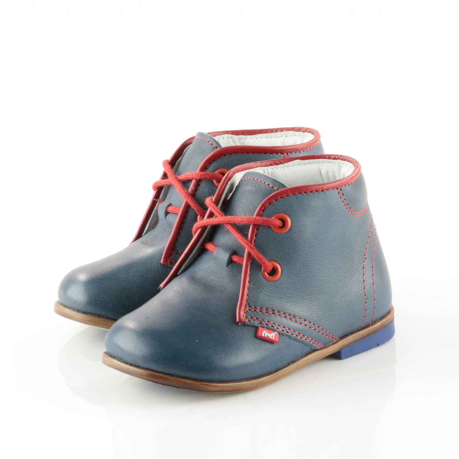 (2195-3) Emel Navy Red Lace Up Classics - MintMouse (Unicorner Concept Store)