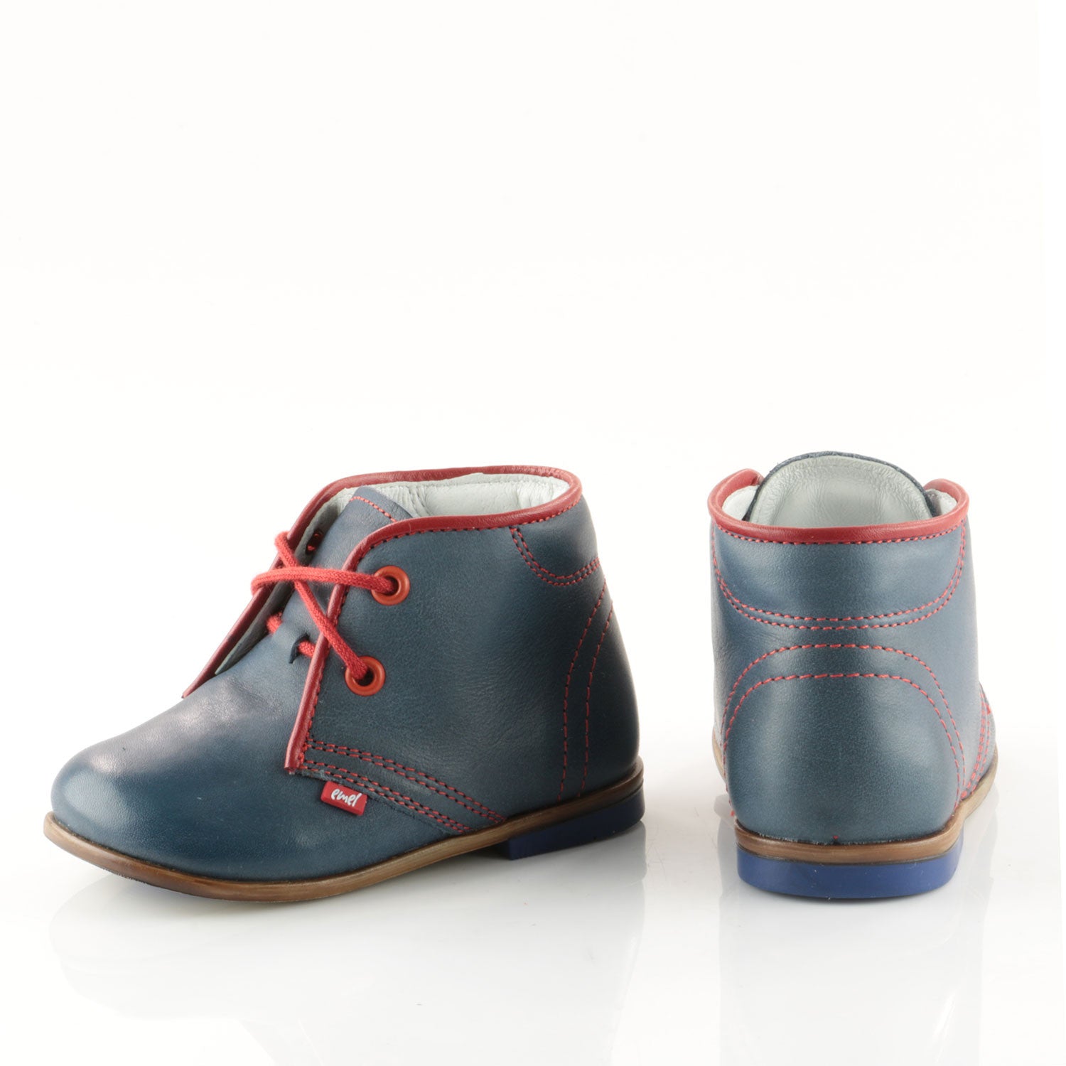 (2195-3) Emel Navy Red Lace Up Classics - MintMouse (Unicorner Concept Store)