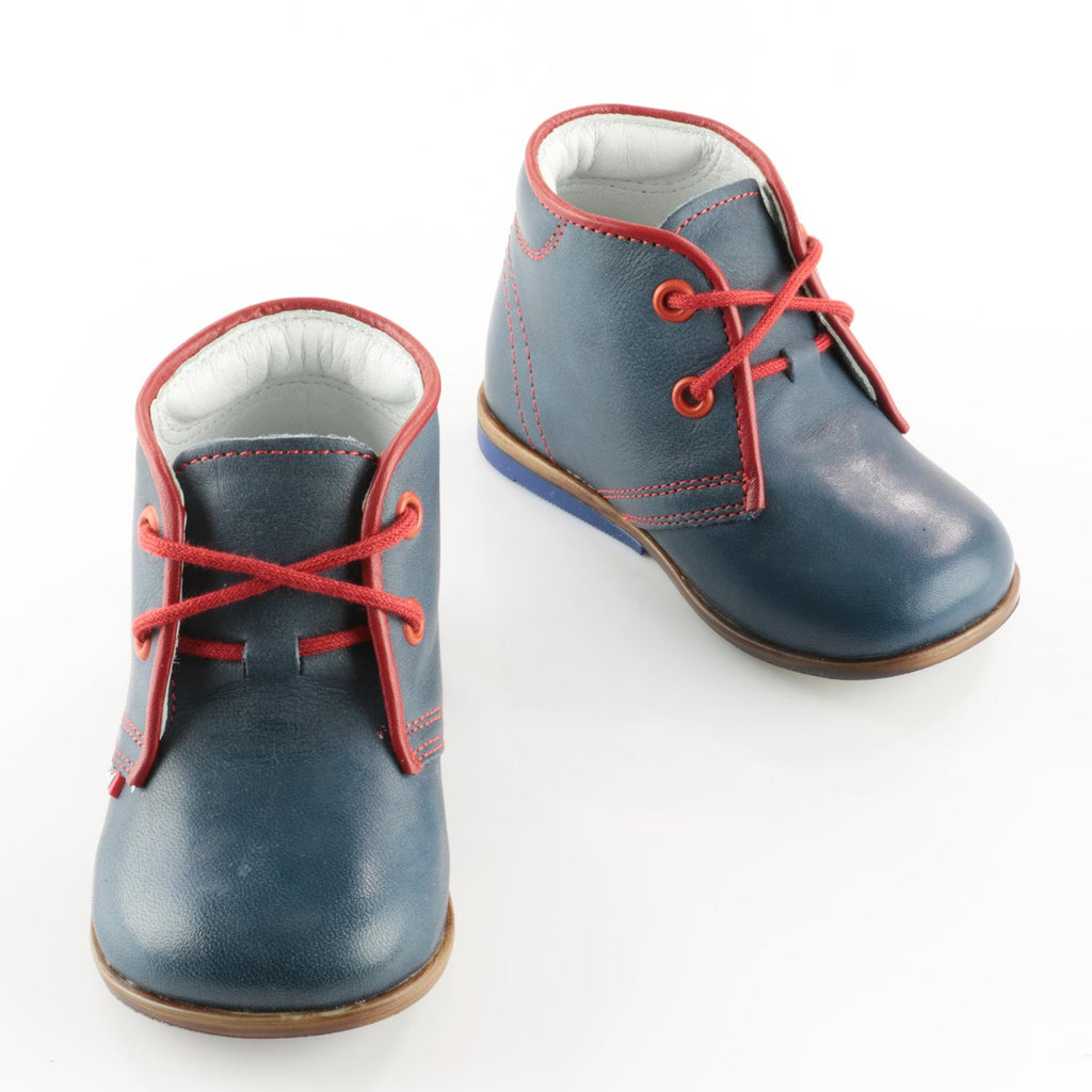 (2195-3) Emel Navy Red Lace Up Classics - MintMouse (Unicorner Concept Store)