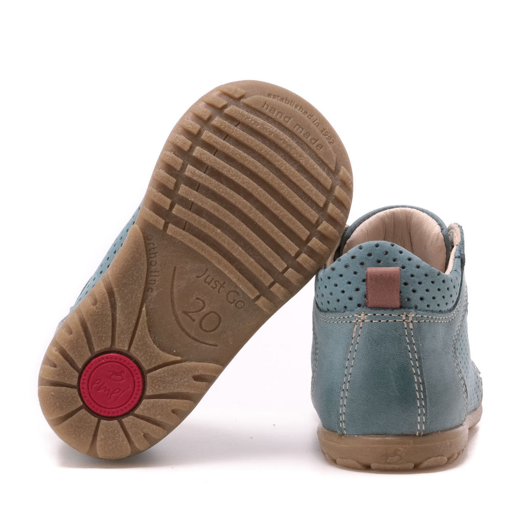 (2429-19) Blue Lace Up First Shoes - MintMouse (Unicorner Concept Store)