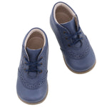 (716-13) Emel Lace Up First Shoes blue - MintMouse (Unicorner Concept Store)