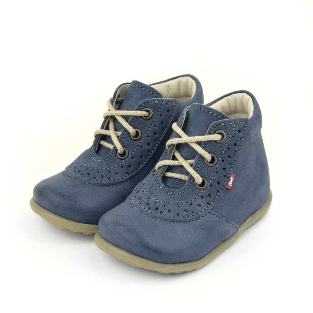 (716-4) Emel Lace Up First Shoes blue - MintMouse (Unicorner Concept Store)