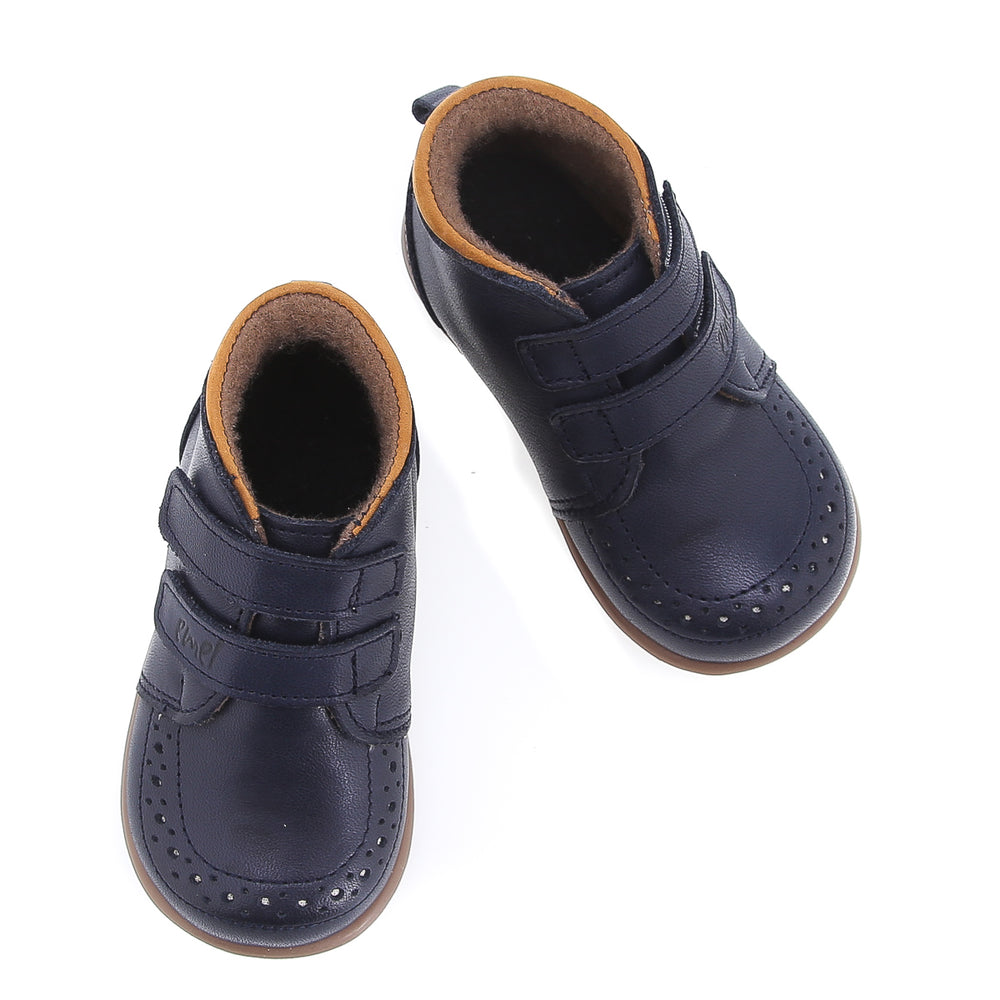 (EY2439B-6/ E 2439B-K6) Emel first winter shoes navy velcro - MintMouse (Unicorner Concept Store)