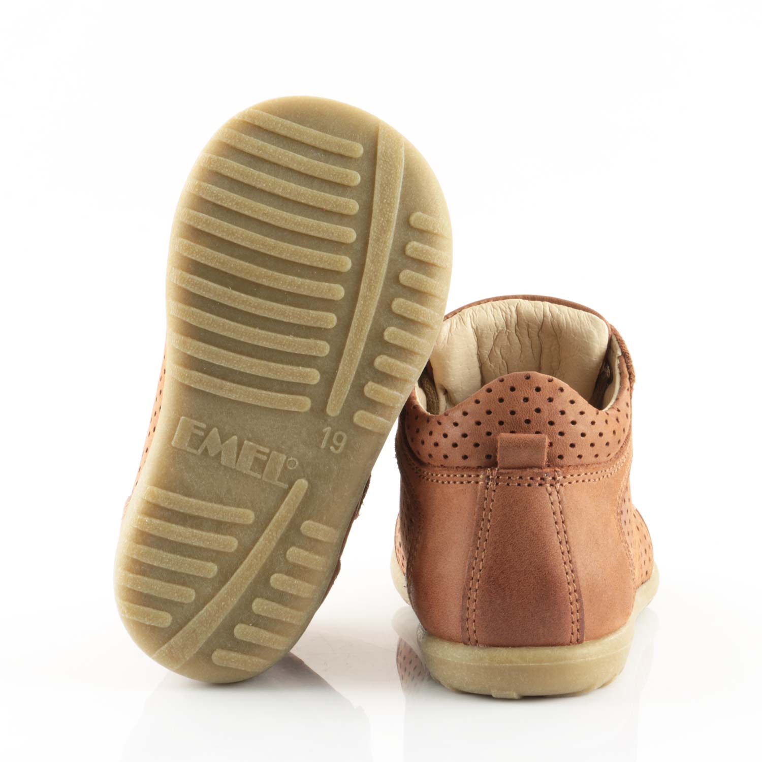 (2429-10) Emel brown Lace Up First Shoes - MintMouse (Unicorner Concept Store)