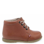(562-10) Emel Lace Up First Shoes brown.