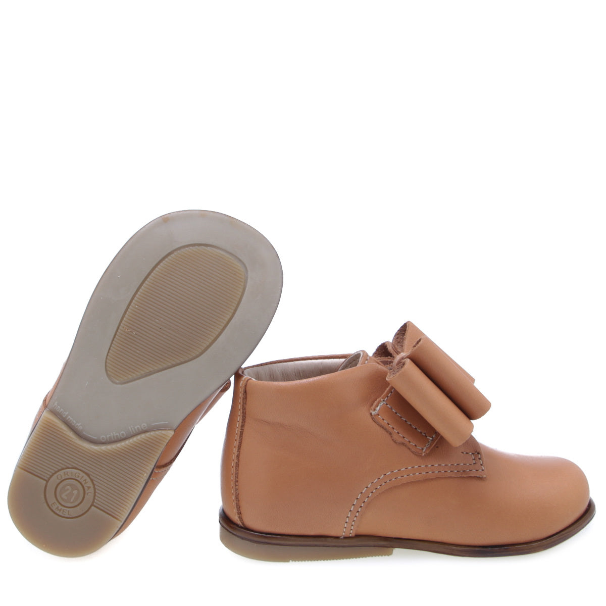 (1899-5) Emel Brown bow velcro - MintMouse (Unicorner Concept Store)