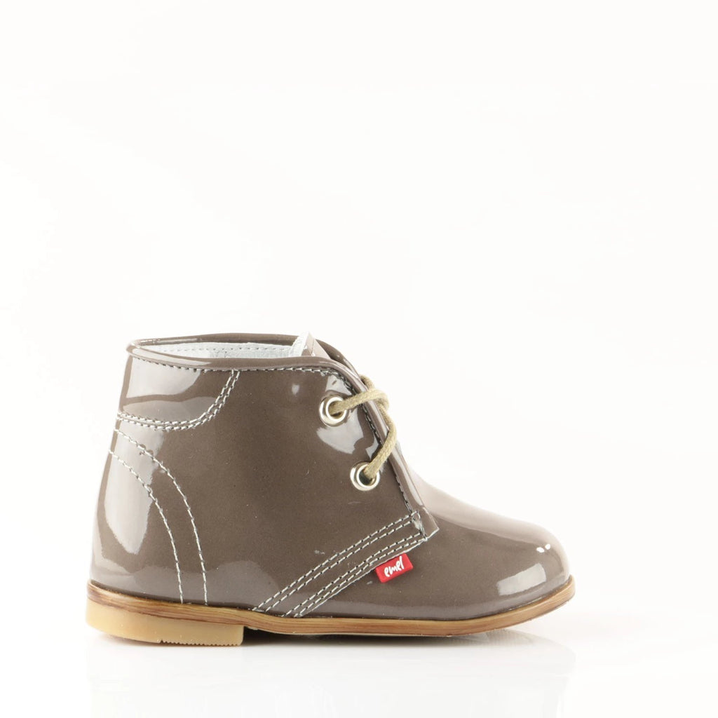 (2393-2) Emel taupe patent leather Lace Up Shoes - MintMouse (Unicorner Concept Store)
