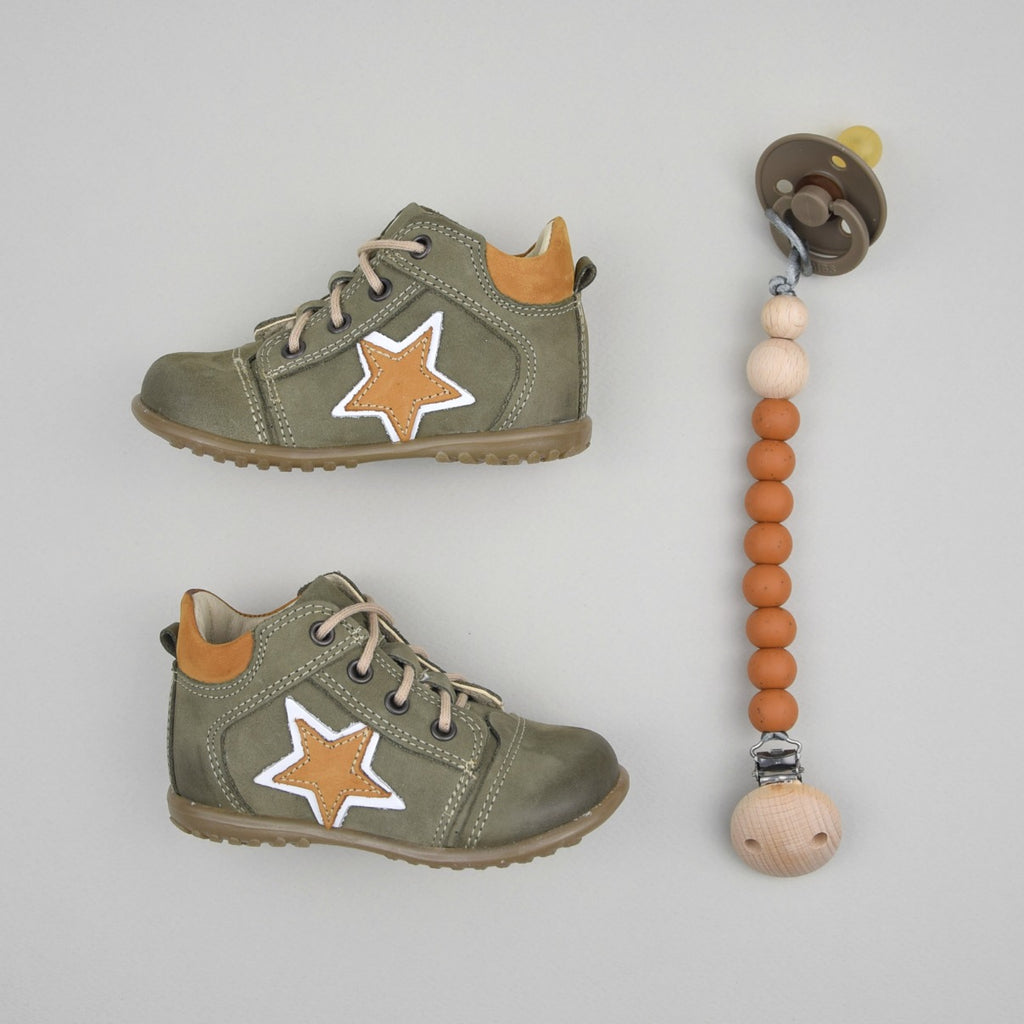 (2069D-1) Emel Lace Up First Shoes - MintMouse (Unicorner Concept Store)